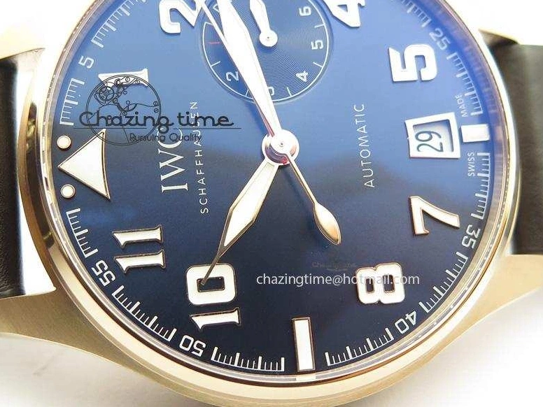 MIROTIME 0705 Big Pilot IW500909 RG ZF 1:1 Best Edition Le Petit Prince On Brown Leather Strap A Breathable 7293